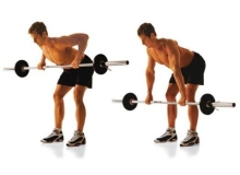 Kéo thanh tạ thuận tay tập cơ lưng - Bent Over Barbell Row