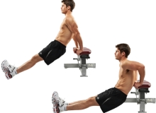 Bài Dip trên ghế tập tay sau - Bench Dips