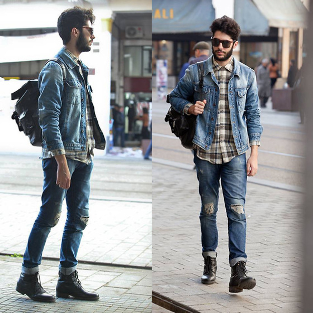 Jeans rách – Bụi bặm, cá tính cho các chàng